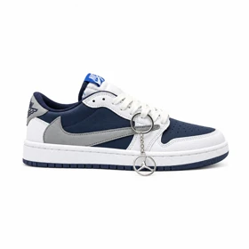 کفش و کتانی زنانه و دخترانه مدل نایک ترویس NIKE TRAVIS رنگ سرمه ای طوسی کد 30354