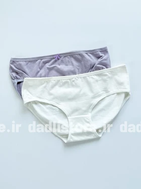 شورت اسلیپ نخ پنبه عروسکی رنگی ساده با پاپیون