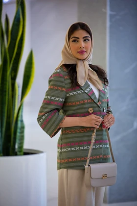 کت کنفی آستین سه ربع