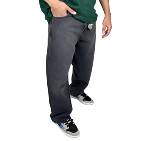 شلوار جین فول بگ مردانه رنگ مشکی مدل آزاد