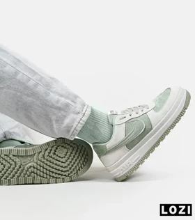 کفش کتانی بزرگ پا طوسی سبز NIKE AIR FORCE
