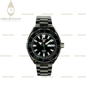 ساعت مچی سیکو 5 بند سیلور صفحه سبز Seiko 5