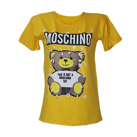 تیشرت زنانه ویسکوز طرح دار اسپرت