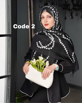 روسری نخ مودال ترک پک مشکی 4372