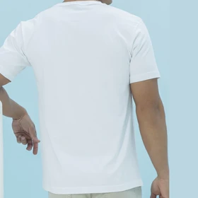 تیشرت یقه گرد سفید مردانه بلکس(نیکوتن پوش)