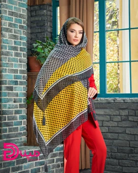 شال توپ توپی رنگی نخی