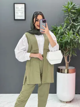 ست سه تیکه شومیز ژیله شلوار