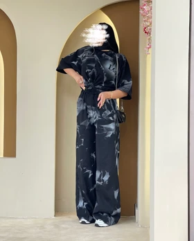 شلوار لانگ کتان