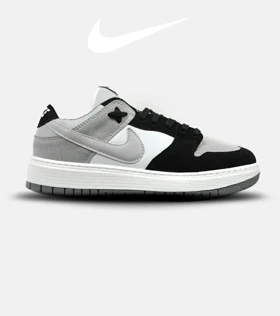 کفش کتانی مردانه طوسی مشکی سفید نایک NIKE SB مدل 5268