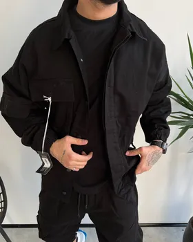 کت کتان مشکی برند BALENCIAGA