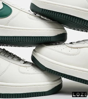 کفش مردانه و زنانه سفید یشمی NIKE AIR FORCE
