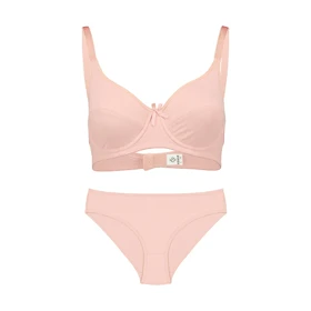 ست نخی فنردار عشوه کد191008 رنگ صورتی