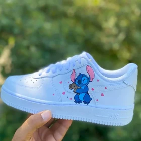 کفش اسپرت ایرفورس | کاستوم کتانی air force طرح Stitch Custom نایک nike کد 157719