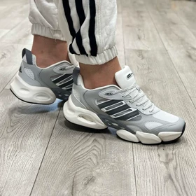 کتانی آدیداس ست مردانه زنانه اسپرت مدل climacool vento رنگ طوسی سفید