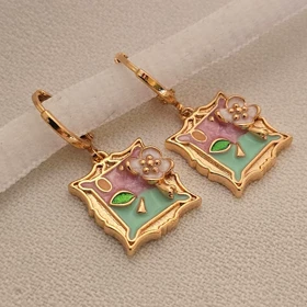 گوشواره میناکاری بهار