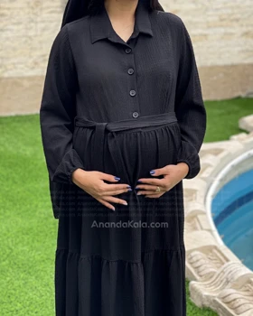 پیراهن بارداری و شیردهی اطلس