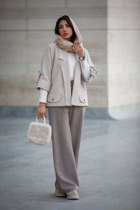 پالتو فوتر یقه دالی نقاب دار