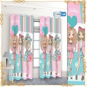 پرده پانچی اتاق کودک و نوجوان کد c-636