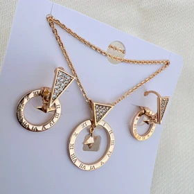 نیم ست اشکال هندسی ژوپینگ همراه زنجیر