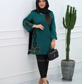 مانتو کتی مجلسی زنانه کد 2166