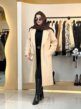 پالتو فوتر بلند کرم 030102