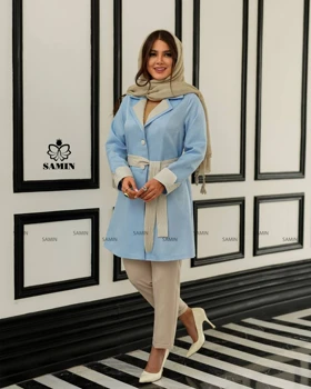 مانتو کتان کریستال نیکا