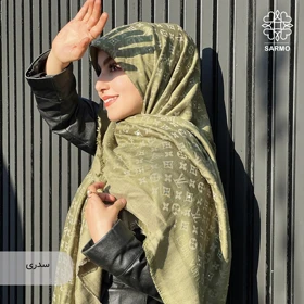 روسری نخ کشمیر آلیس نگین‌دار