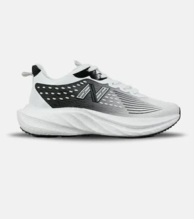 کفش کتانی مردانه و زنانه سفید مشکی نیوبالانس فرش فوم 1080 مدل 7877