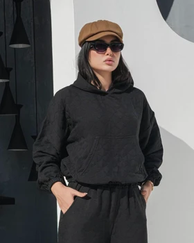 ست هودی و شلوار بگ زنانه جنس فریال