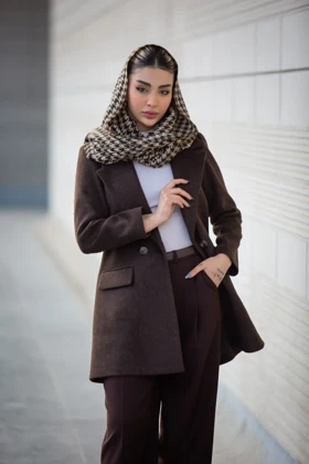 پالتو موهر دو دکمه سلما