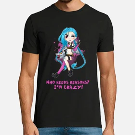 تیشرت با طرح Jinx - League Of Legends لیگ اف لجندز کد 24023