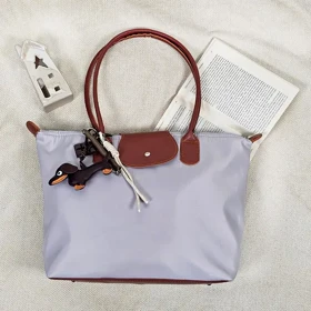 کیف دوشی دستی لانگ چمپ بزرگ کد 3408 (طوسی)