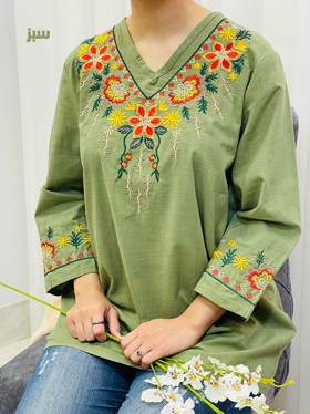 تونیک گلدوزی