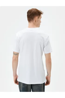 تیشرت مردانه 4SAM10085HK Koton WHITE 24YY59001788