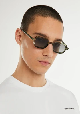 عینک آفتابی دی فرانکلین مدل D.franklin Jiggy Crystal Green / Smoke