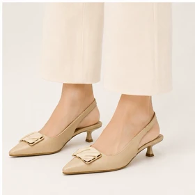 کفش مجلسی زنانه پاشنه‌دار 3 سانت مدل 400344 _ sandal valentino