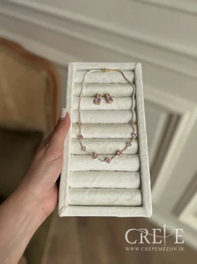 گوشواره جواهری مربع