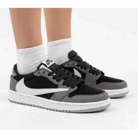 کتانی ترویس طوسی مشکی