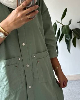 مانتو کتان پاییزه