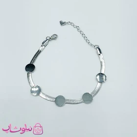 دستبند زنانه استیل مدل دایره ای کد 1391