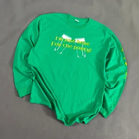 SIZE L-XL تیشرت آستیندار اورجینال برند معتبر PORT & COMPANY امریکا مدل FOR THE PARTY