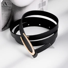 کمربند باریک زنانه Skinny Leather Belt BL78