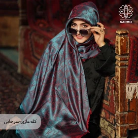 روسری ژاکارد رونا CK (کله غازی - سرخابی)