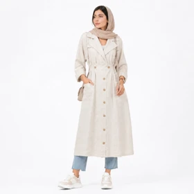 مانتو بلند زنانه لینن