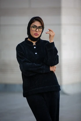 دورس بیسکوییتی یقه دیپلمات سجاف دار (ست پاییزه)