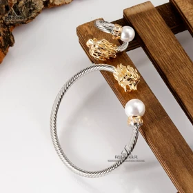 دستبند و انگشتر دیوید یورمن طرح شیر Bracelet & Ring Set SG1