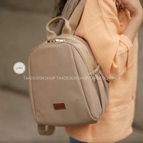 کوله پشتی اسپرت دخترانه مدل آیدان (نسکافه ای)