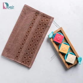 حوله دستی الماس رنگ شکلاتی