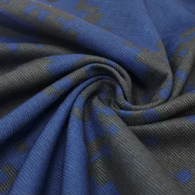 اسکارف طرح چریکی/ کامپیوتری سورمه ای (چهار فصل)
