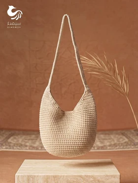 کیف کشکولی نخ کتان ترک درجه یک